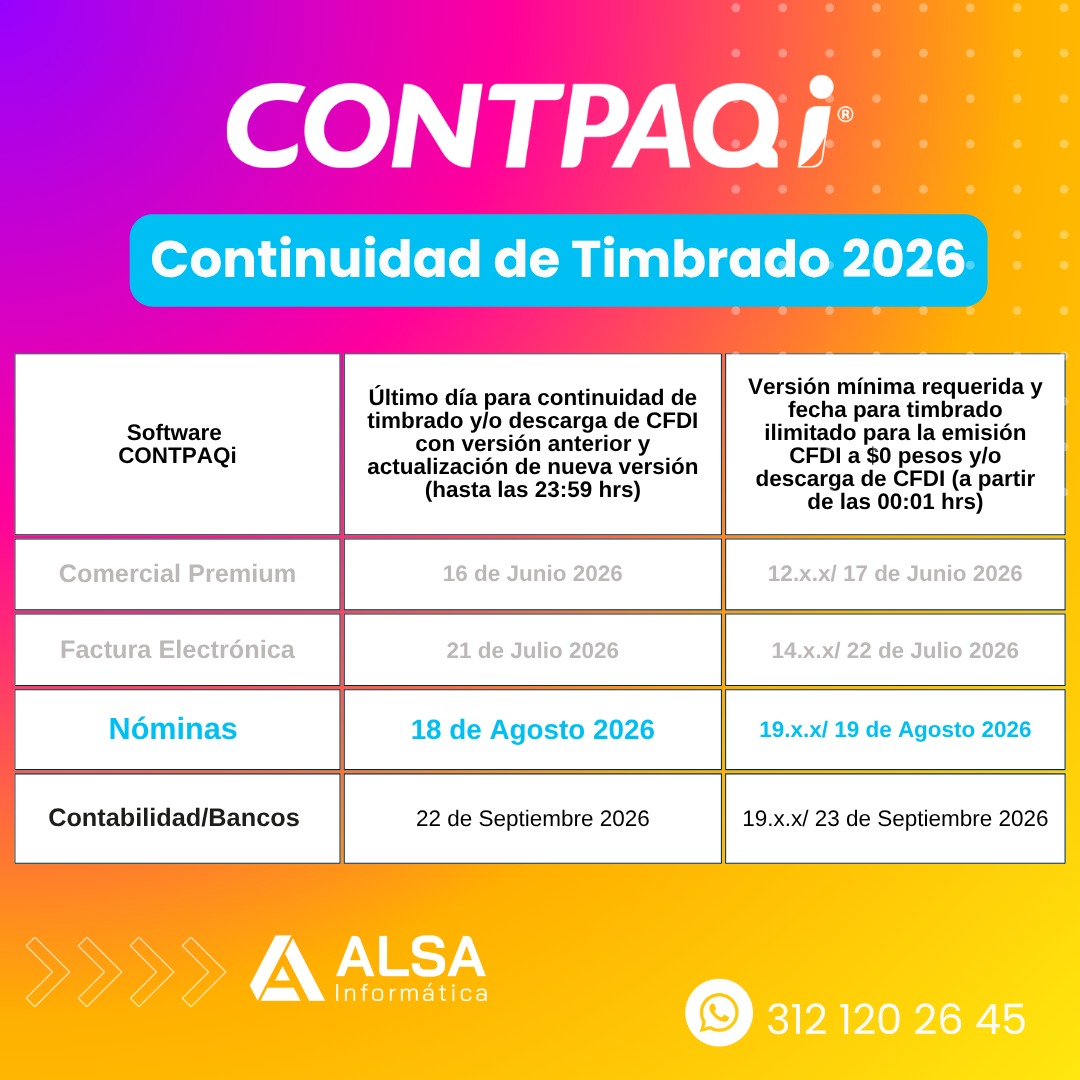 Continuidad de Timbrado Nóminas