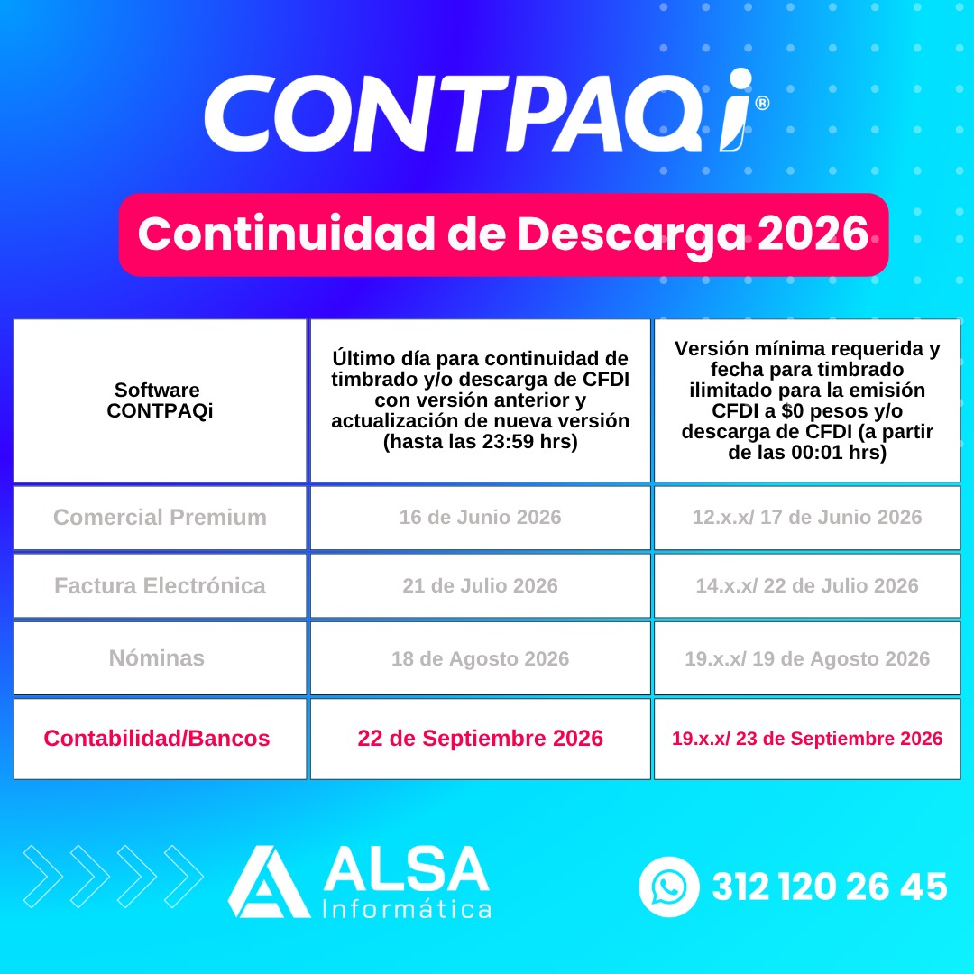 Continuidad de Descarga CONTPAQi 2026